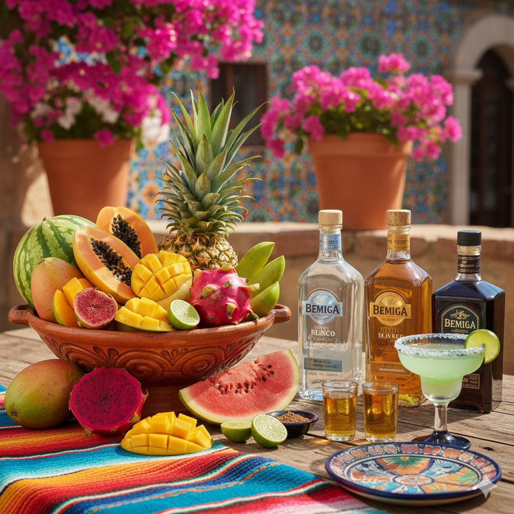 Mexican exports - fruits and tequila